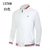 giacca pas cher homme tommy hilfiger t1376 strip col  blanc